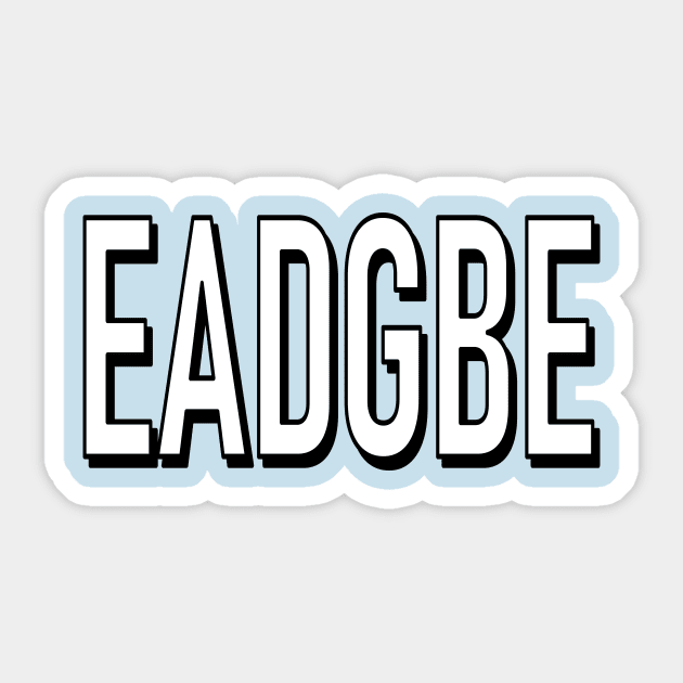 EADGBE Sticker by Art_Is_Subjective